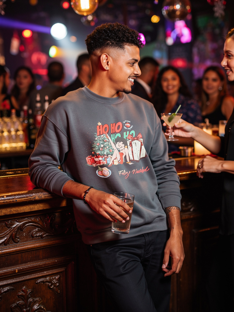 “Noche Buena” Crew Neck Sweatshirt - Prolific Press