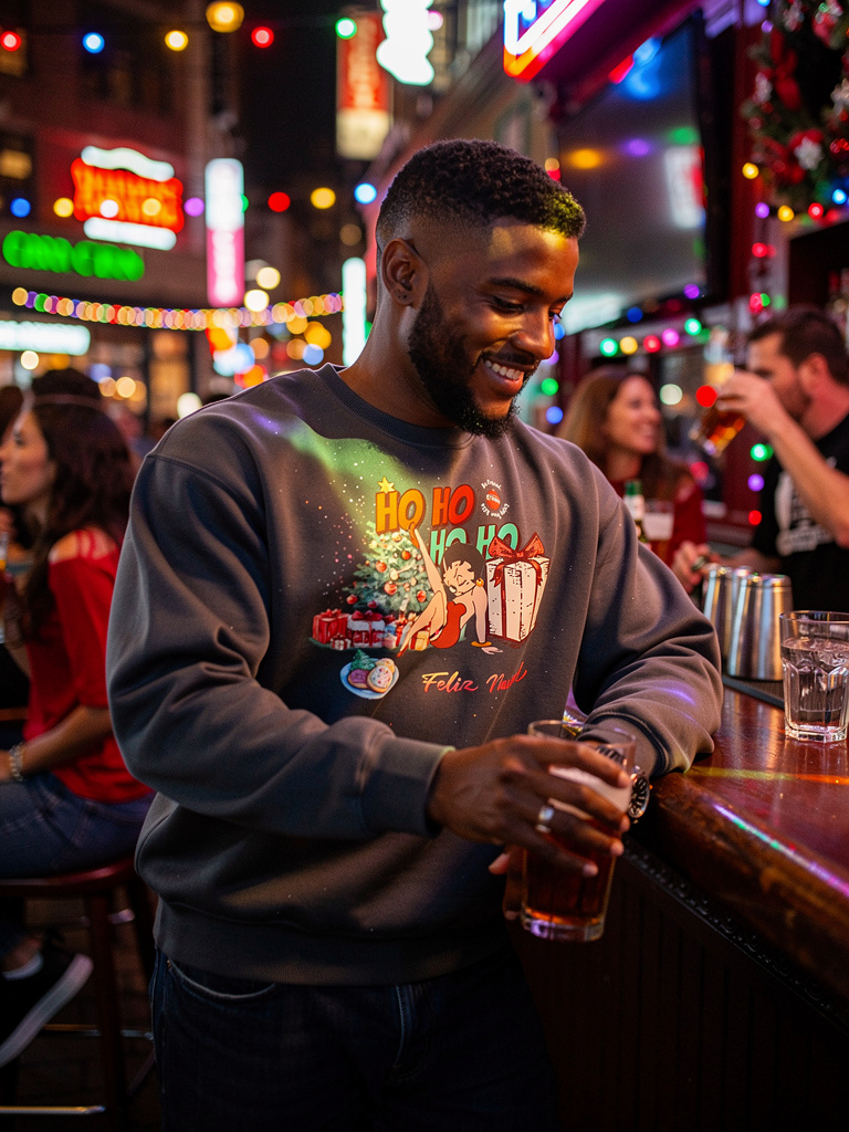 “Noche Buena” Crew Neck Sweatshirt - Prolific Press